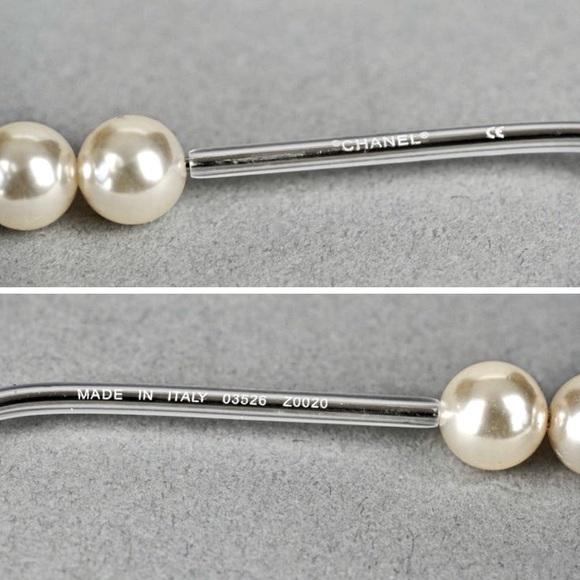 Chanel Vintage Runway Pearls Spring Summer 1994 Sunglasses Made In Italy - Picture 14 of 16